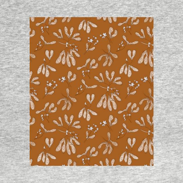 Maple pattern brown by Milatoo